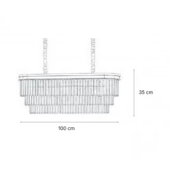 Inlight Κρεμαστό φωτιστικό από Κρύσταλλα 12xE14 - LUXIA MAESTA