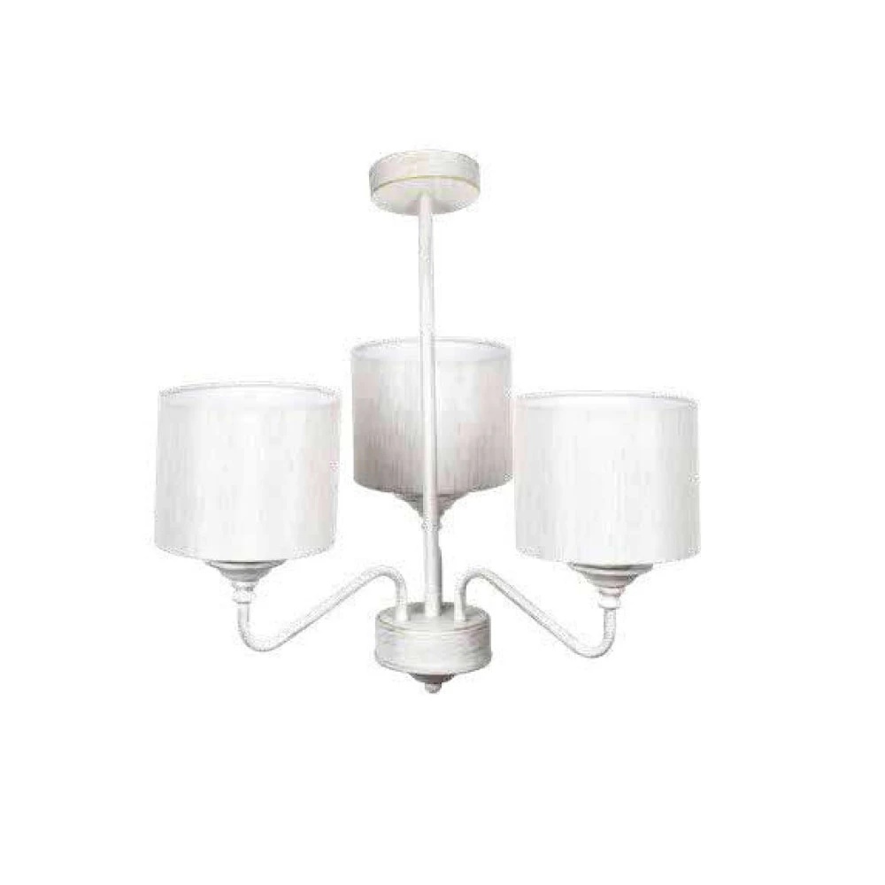 Inlight Κρεμαστό φωτιστικό Από Λευκή Πατίνα 3xE27 - LUXIA ELARA