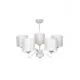 Inlight Κρεμαστό φωτιστικό Από Λευκή Πατίνα 5xE27 - LUXIA ELARA