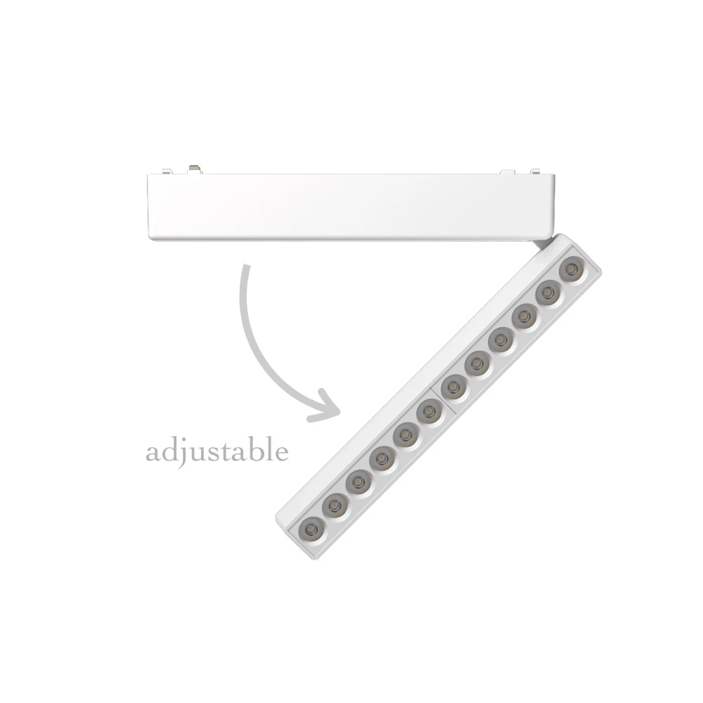 Φωτιστικό LED 12W 3CCT για Ultra-Thin μαγνητική ράγα σε Λευκή απόχρωση (by tuya and zigbee) D:23cmX8cm - InLight