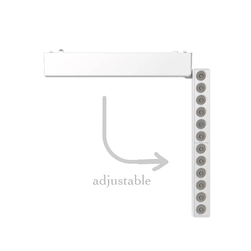 Φωτιστικό LED 12W 3CCT για Ultra-Thin μαγνητική ράγα σε Λευκή απόχρωση (by tuya and zigbee) D:23cmX8cm - InLight