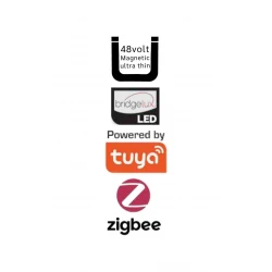 Φωτιστικό LED 6W 3CCT για Ultra-Thin μαγνητική ράγα σε μαύρη απόχρωση (by tuya and zigbee) D:3cmX30cm - InLight