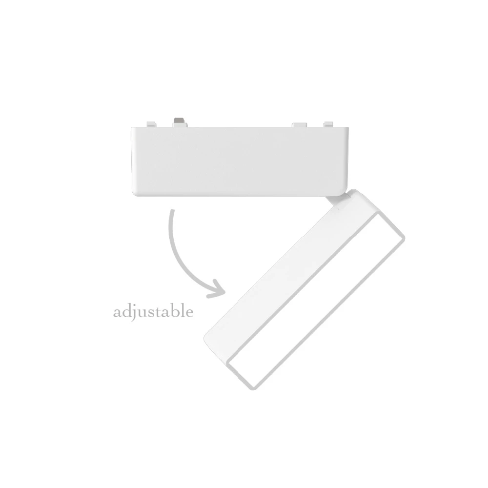 Φωτιστικό LED 5W 3CCT για Ultra-Thin μαγνητική ράγα σε λευκή απόχρωση (by tuya and zigbee) D:12,8cmX8cm- InLight