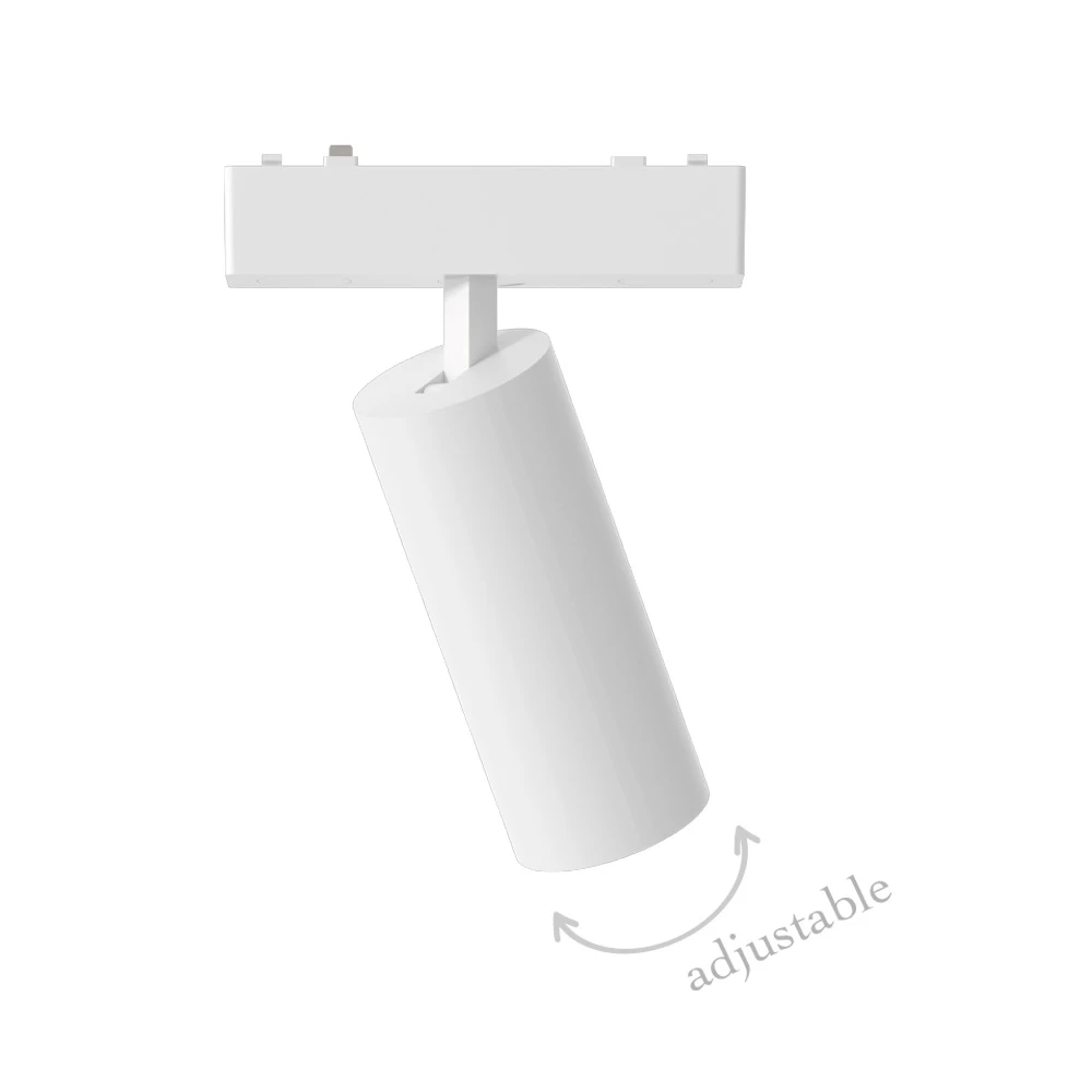 Φωτιστικό LED 9W 3CCT για Ultra-Thin μαγνητική ράγα σε λευκή απόχρωση (by tuya and zigbee) D:16cmX4,5cm - InLight