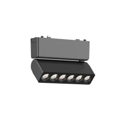 InLight Φωτιστικό LED 6W 3000K για Ultra-Thin μαγνητική ράγα σε μαύρη απόχρωση D:12,2cmX8cm