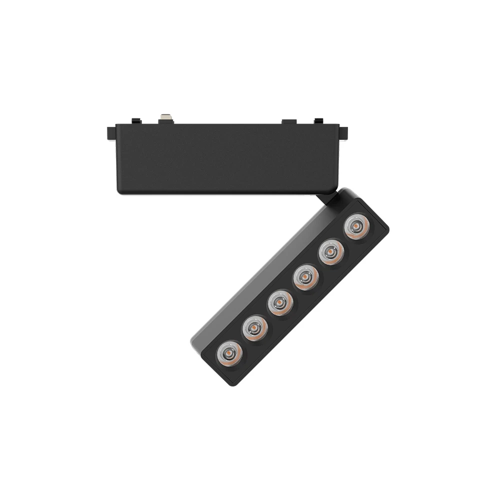 InLight Φωτιστικό LED 6W 3000K για Ultra-Thin μαγνητική ράγα σε μαύρη απόχρωση D:12,2cmX8cm