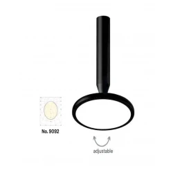 InLight Φωτιστικό Σποτ Οροφής Μαύρο LED 12W 3CCT NYX ZENITH