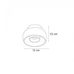 InLight Φωτιστικό Σποτ Οροφής Μαύρο LED 7W 3CCT NYX ZENITH