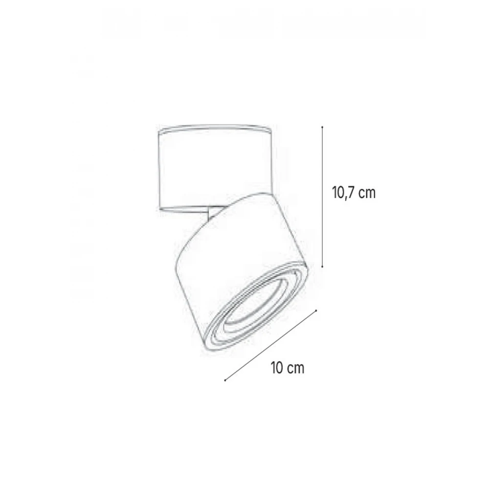 InLight Φωτιστικό Σποτ Οροφής Μαύρο LED 15W 3CCT - ADJUSTABLE NYX ZENITH