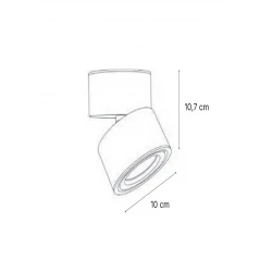 InLight Φωτιστικό Σποτ Οροφής Λευκό LED 15W 3CCT - ADJUSTABLE NYX ZENITH