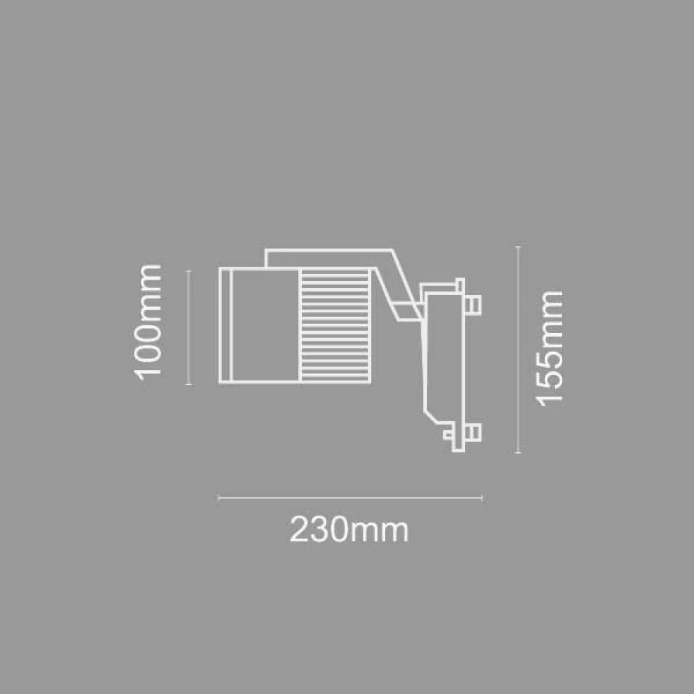 Σποτ Ράγας Λευκό LED 30W Θερμό Λευκό - InLight