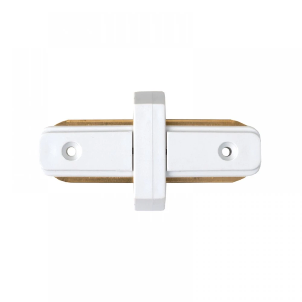 Σύνδεσμος Ευθεία Μονοφασικής Ράγας Λευκό - InLight