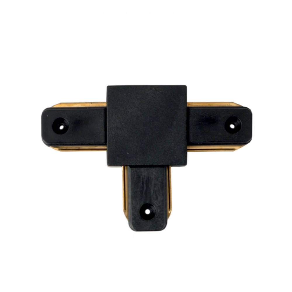 Σύνδεσμος Τ Μονοφασικής Ράγας  Μαύρο - InLight