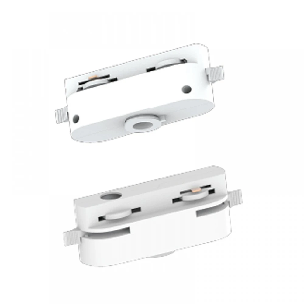 Βάση Μονοφασικής Ράγας Για Κρέμαση Φωτιστικού Λευκό - InLight