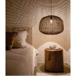 Κρεμαστό Φωτιστικό από σχοινί 1xE27 D:38cm SOLA FORM - InLight