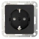 Πρίζα Σούκο Προστασίας Μονή Σε Ανθρακί Χρώμα 16A 250V HK02 - Kopp