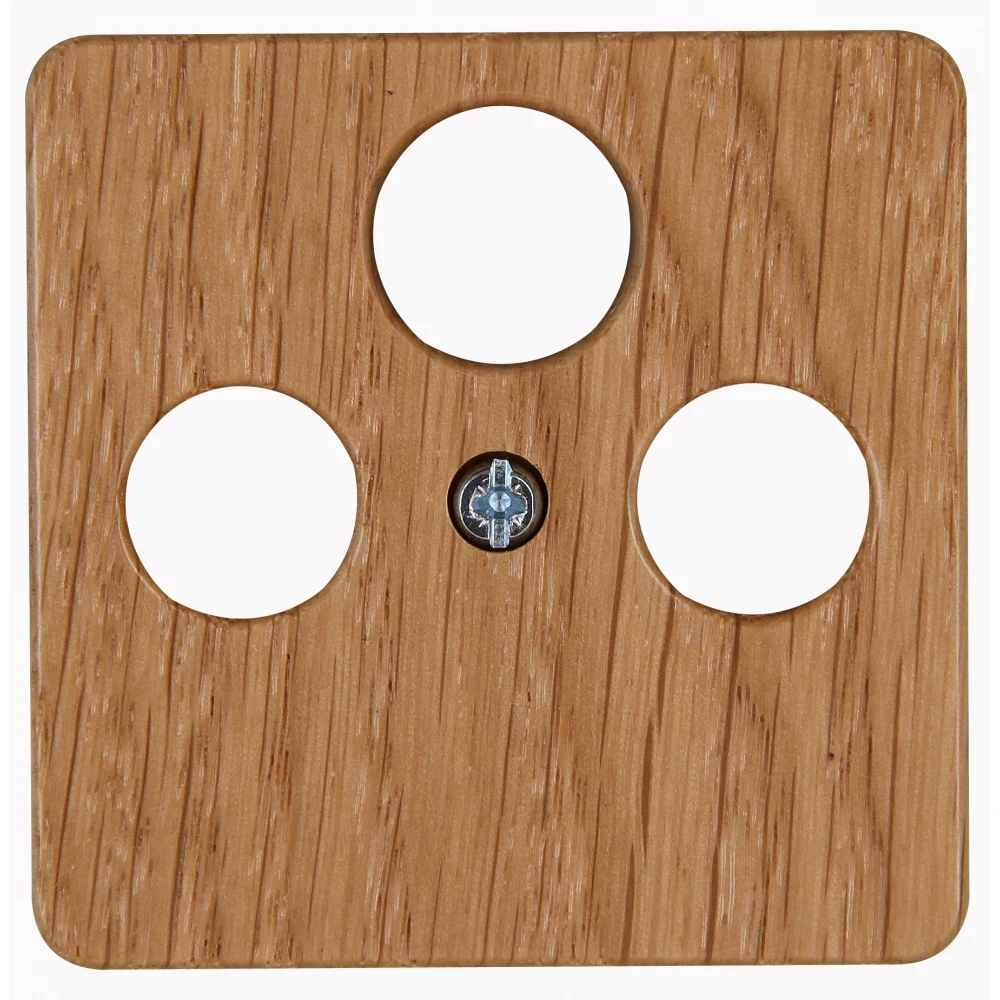 Πρίζα TV-FM SAT Διελεύσεως Από Ξύλο Δρυς HK02 - Kopp