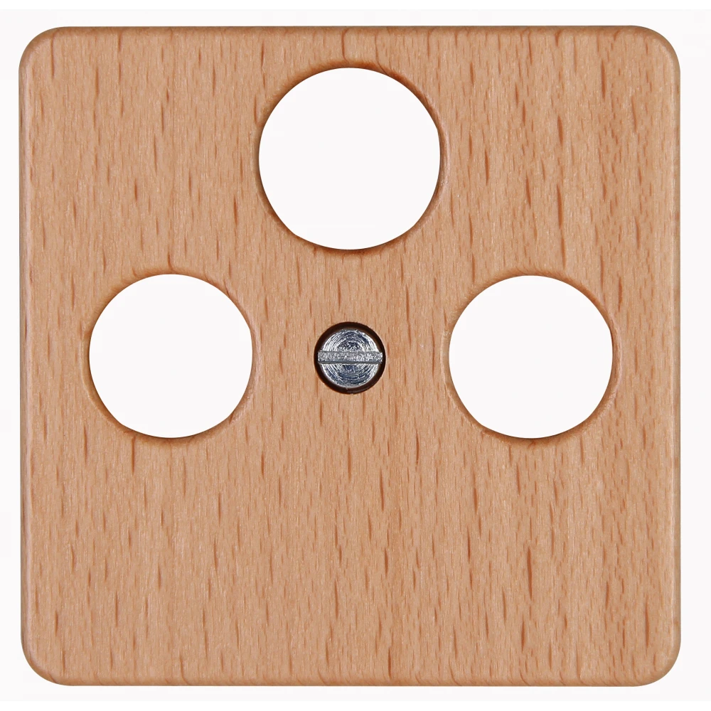 Πρίζα TV-FM SAT Διελεύσεως Από Ξύλο Οξιάς HK02 - Kopp