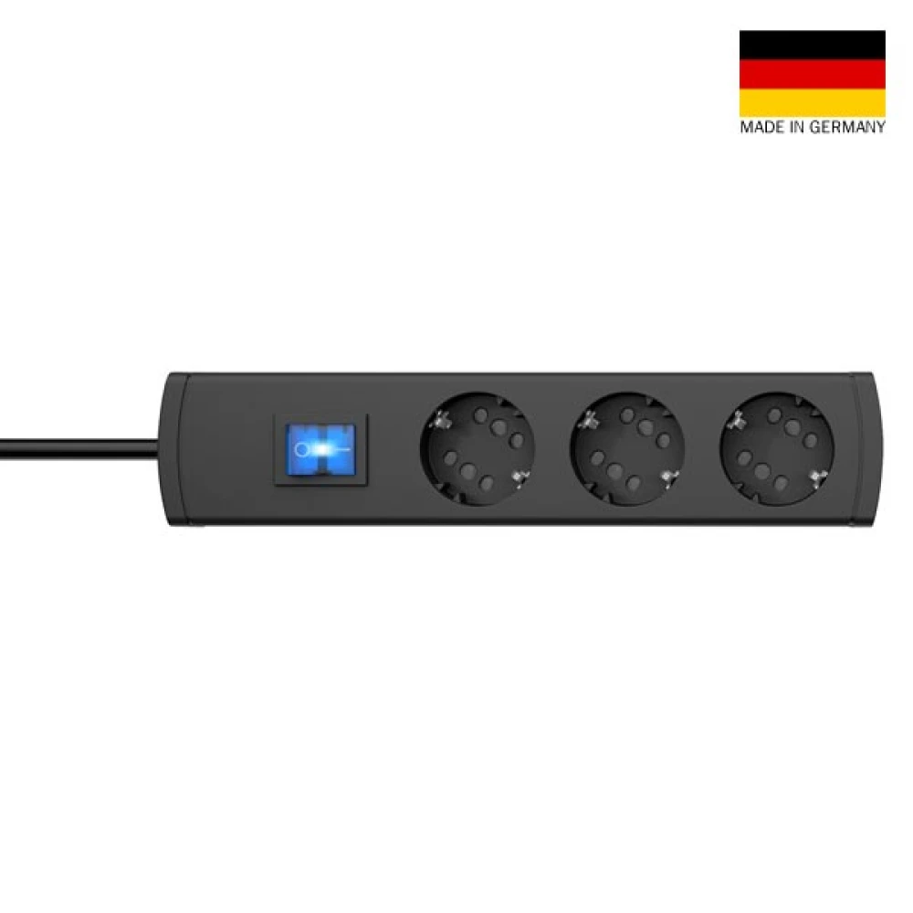 Πολύπριζο Πολλαπλών Θέσεων Τριπλό Με Διακόπτη Ανθρακί DUOversal PLUS - Kopp