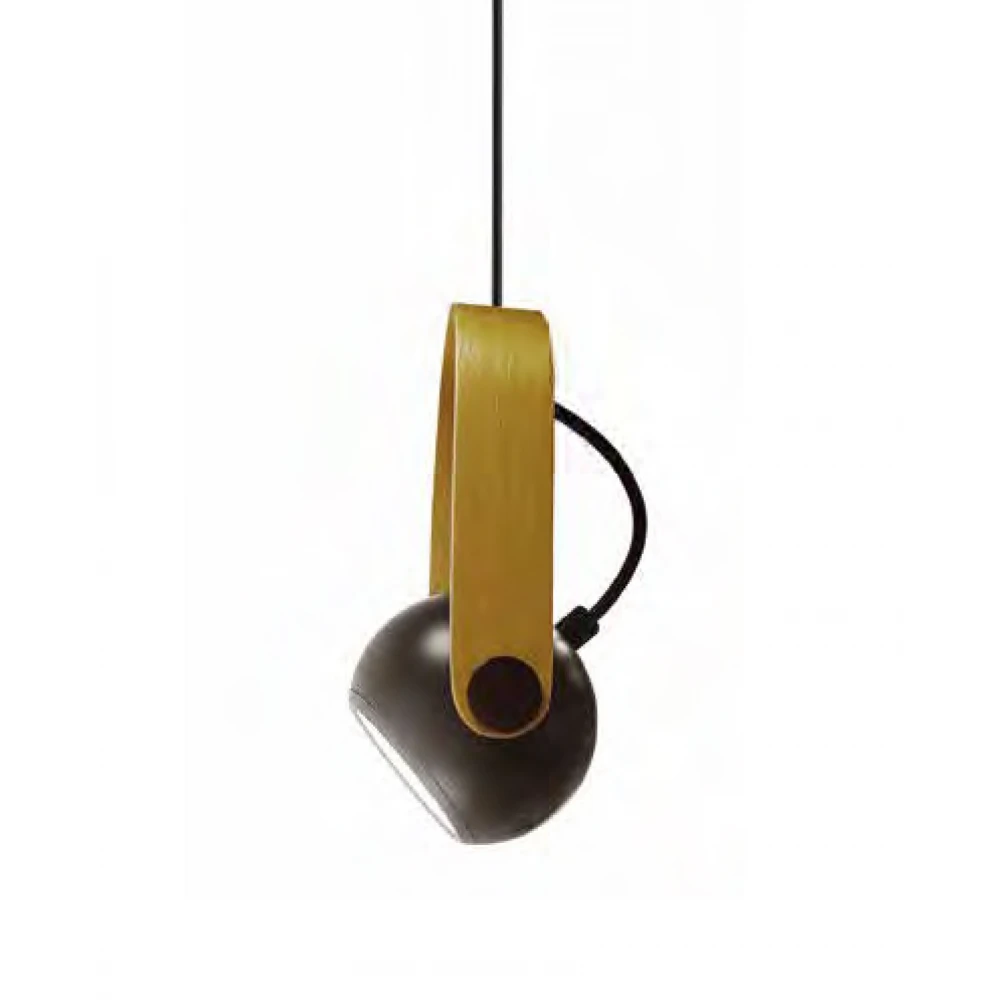 ΚΡΕΜΑΣΤΟ ΞΥΛΙΝΟ LED ΦΩΤΙΣΤΙΚΟ DIMMABLE 5W 400Lm 3000K Ø11cm ΜΑΥΡΟ / ΣΚΟΥΡΟ ΞΥΛΟ - BALLO-BK - LUCIDO