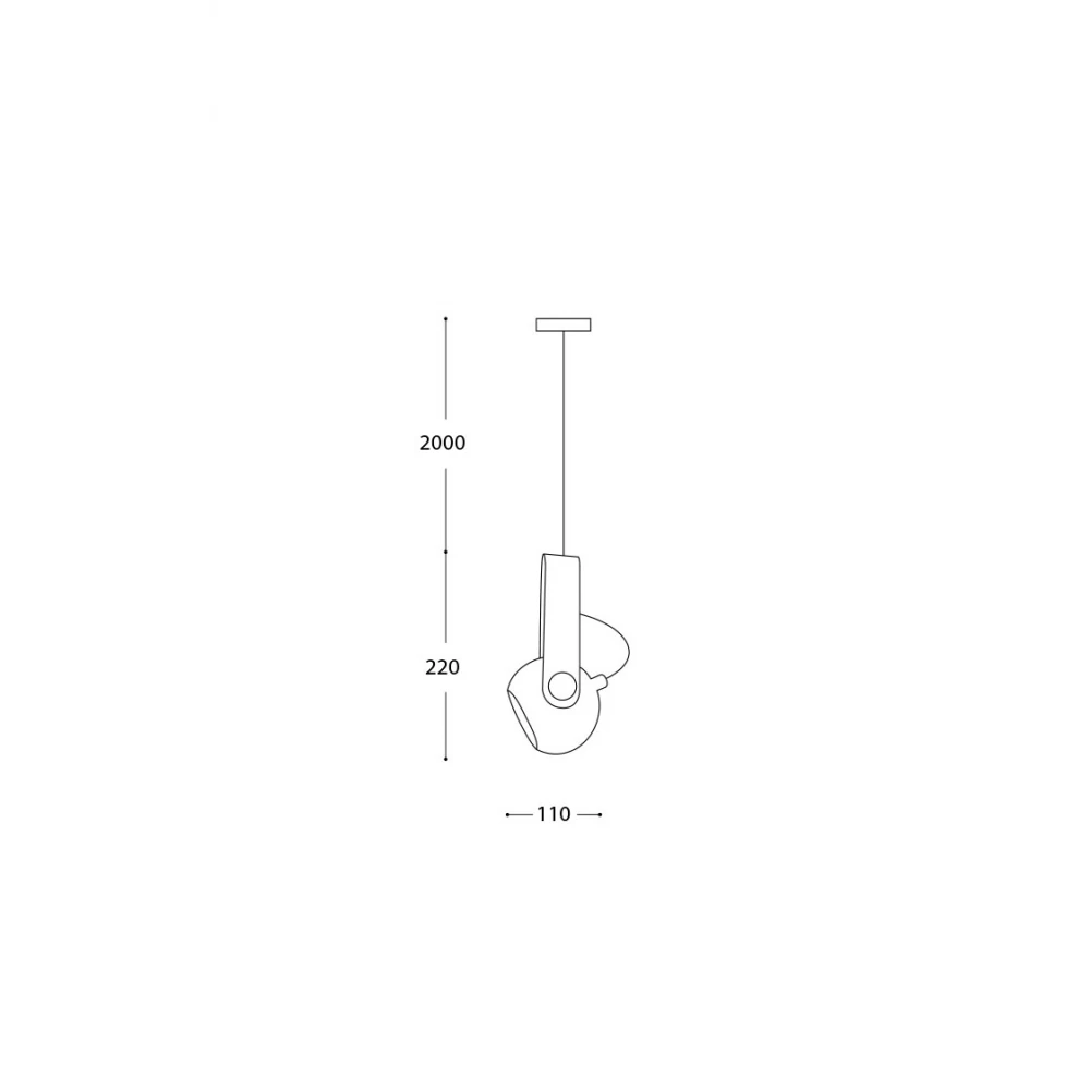 ΚΡΕΜΑΣΤΟ ΞΥΛΙΝΟ LED ΦΩΤΙΣΤΙΚΟ DIMMABLE 5W 400Lm 3000K Ø11cm ΜΑΥΡΟ / ΣΚΟΥΡΟ ΞΥΛΟ - BALLO-BK - LUCIDO