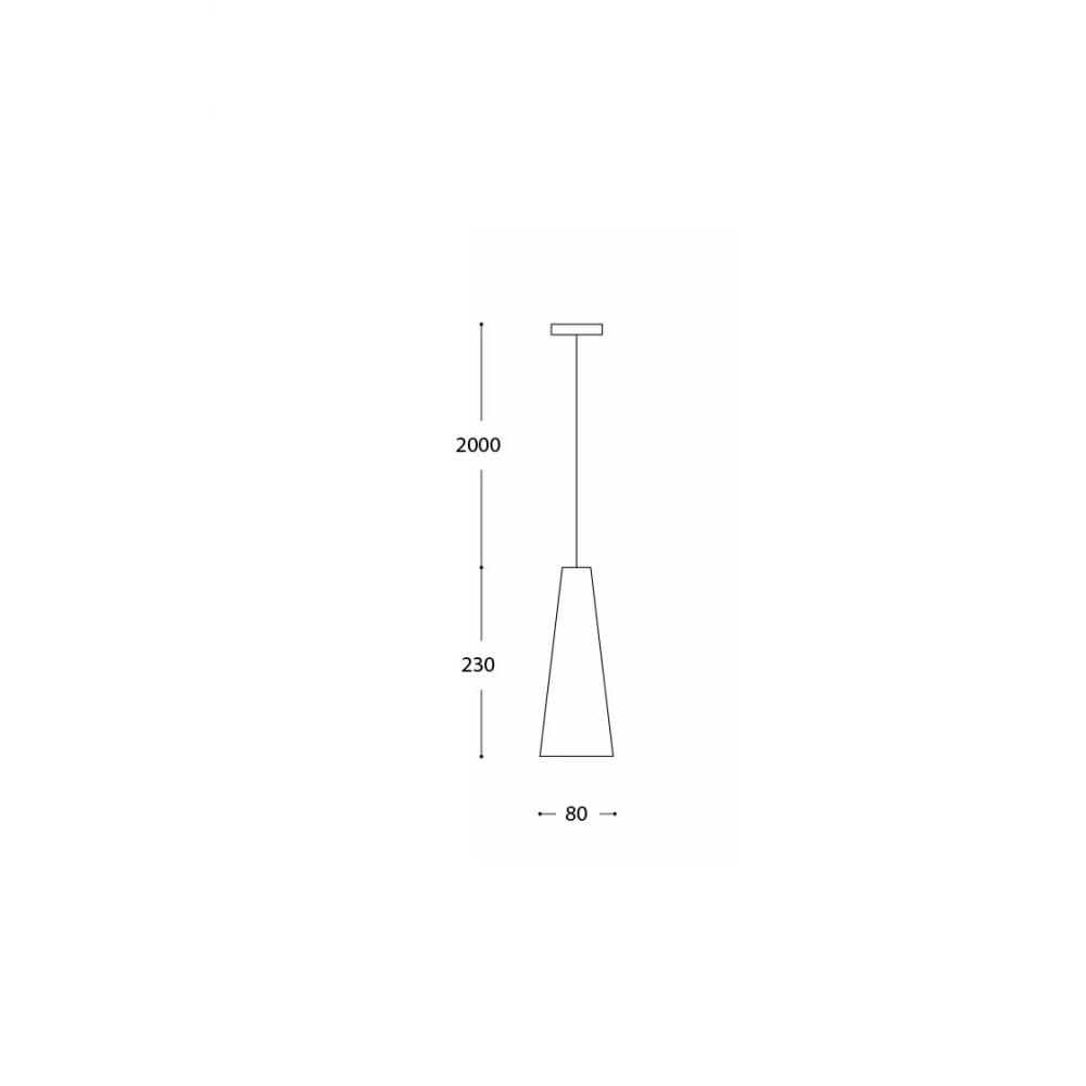 ΚΡΕΜΑΣΤΟ ΞΥΛΙΝΟ LED ΦΩΤΙΣΤΙΚΟ DIMMABLE 4W 360Lm 3000K Ø8cm ΜΑΥΡΟ / ΣΚΟΥΡΟ ΞΥΛΟ - CONO-BK - LUCIDO