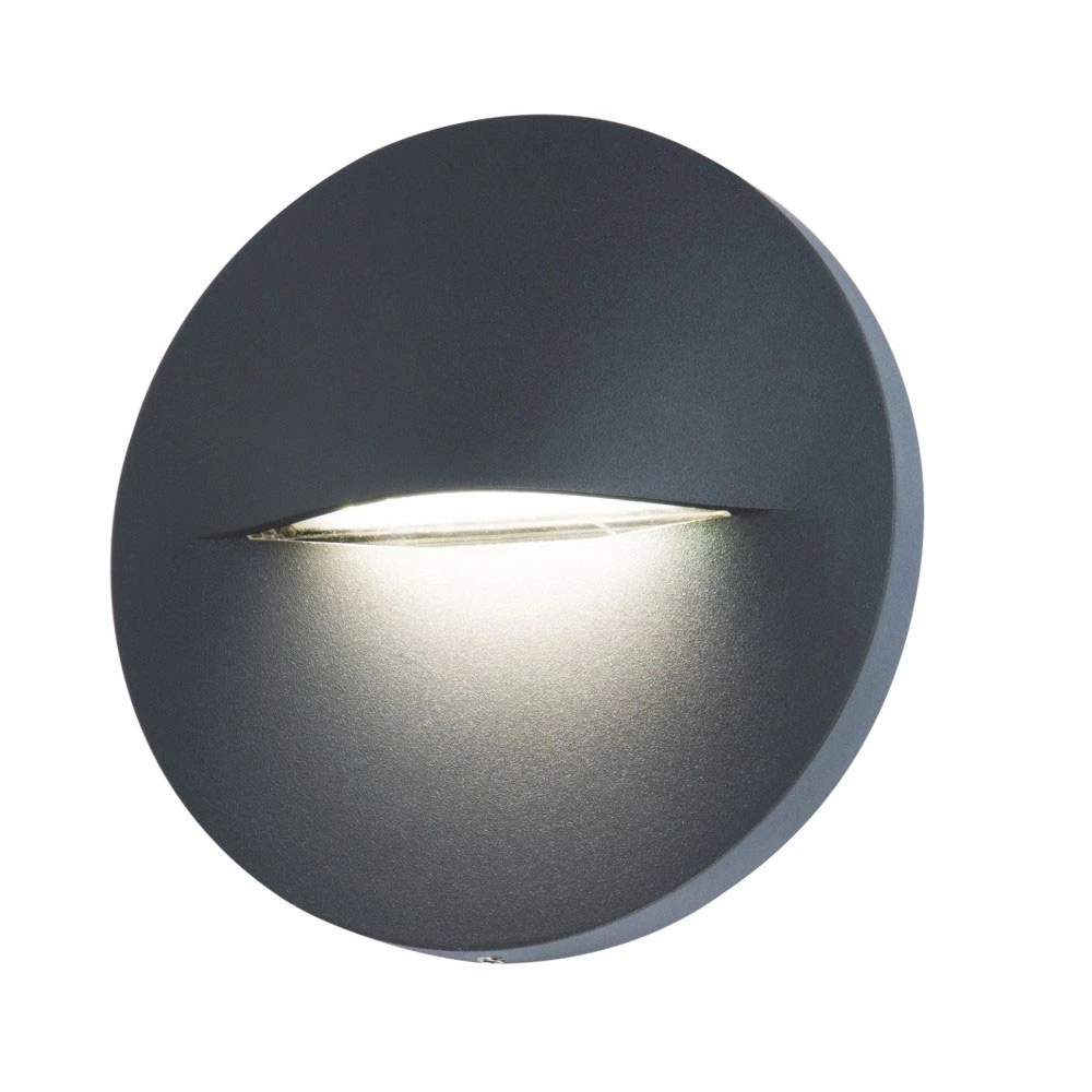 LED Φωτιστικό Διαδρόμου Εξωτερικού Χώρου 3W 3000K IP65 Σκούρο Γκρι Brow-RD - LUCIDO