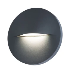 LED Φωτιστικό Διαδρόμου Εξωτερικού Χώρου 3W 3000K IP65 Σκούρο Γκρι Brow-RD - LUCIDO