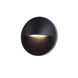 LED Φωτιστικό Διαδρόμου Εξωτερικού Χώρου 3W 3000K IP65 Μαύρο Brow-RD - LUCIDO