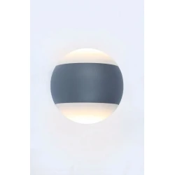 Led Απλίκα Εξωτερικού Χώρου σε Σκουρο Γκρι 12cm 10W IP65 3000K UP-DOWN Buck - LUCIDO