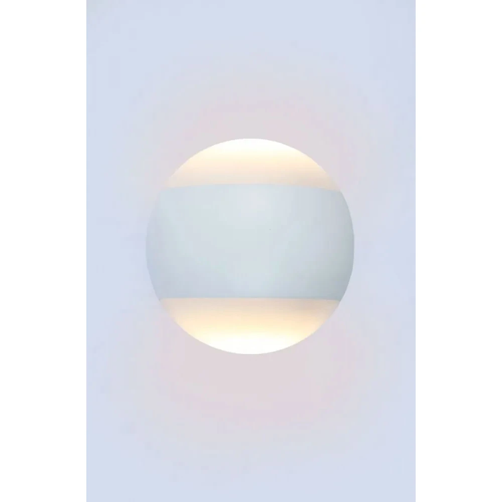 Led Απλίκα Εξωτερικού Χώρου σε Ματ Λευκό 12cm 10W IP65 3000K UP-DOWN Buck - LUCIDO