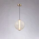 Κρεμαστό LED Φωτιστικό Antique Brass από Αλουμίνιο με Λευκό Ματ Γυαλί 12W 960lm 3000K Dimmable 32x30cm - Candy-B - LUCIDO