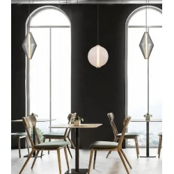 Κρεμαστό LED Φωτιστικό Antique Brass από Αλουμίνιο με Λευκό Ματ Γυαλί 12W 960lm 3000K Dimmable 32x30cm - Candy-B - LUCIDO