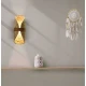 Απλίκα Τοίχου από Ψάθα και Δέρμα Καφέ 1xG9 LED Max 7W Cane-A - LUCIDO