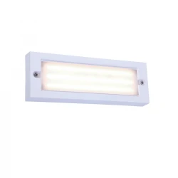 LED Φωτιστικό Τοίχου Εξωτερικού Χώρου Ματ Λευκό 6W 4000K IP65 - Combo - WH - LUCIDO