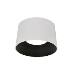 LED Φωτιστικό Οροφής Λευκό και Μαύρο 24W 3000K D35cm Dimmable - Dark-CS - LUCIDO