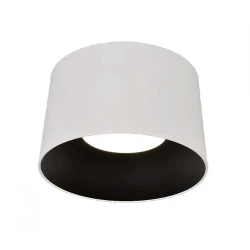 LED Φωτιστικό Οροφής Λευκό και Μαύρο 36W 3000K Dimmable D50cm - Dark-CM - LUCIDO