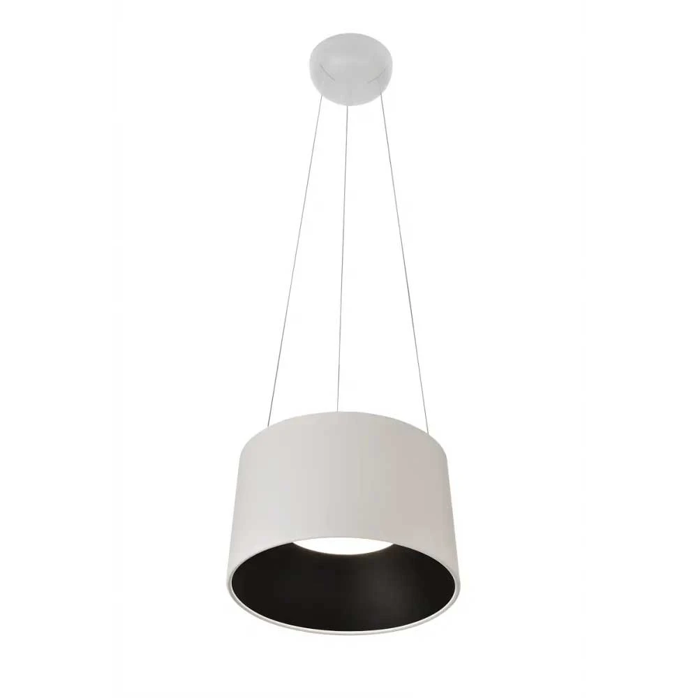 LED Κρεμαστό Φωτιστικό Λευκό και Μαύρο 24W 3000K Dimmable D35cm - Dark-PS - LUCIDO