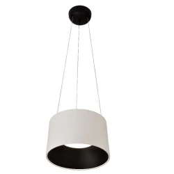 LED Κρεμαστό Φωτιστικό Λευκό και Μαύρο 36W 3000K Dimmable D50cm - Dark-PM - LUCIDO