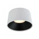 LED Φωτιστικό Οροφής Λευκό και Μαύρο 8W 3000K D17cm Dimmable - Dark-XS WH - LUCIDO