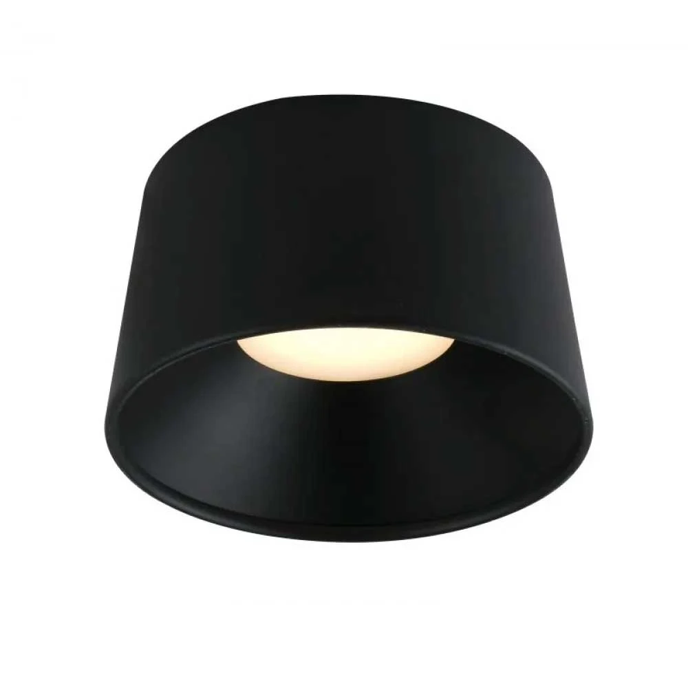 LED Φωτιστικό Οροφής Μαύρο 8W 3000K D17cm Dimmable - Dark-XS BK - LUCIDO
