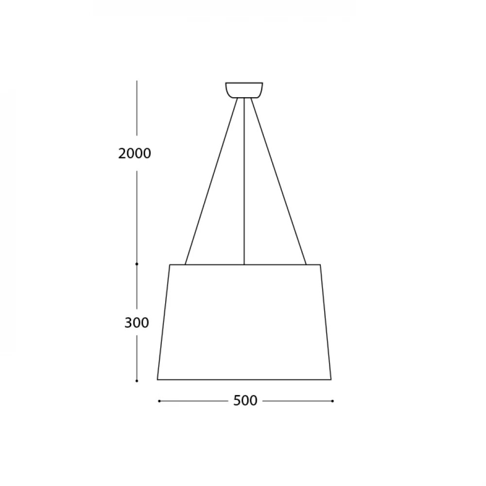LED Κρεμαστό Φωτιστικό Λευκό και Μαύρο 36W 3000K Dimmable D50cm - Dark-PM - LUCIDO