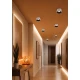 LED Φωτιστικό Οροφής Λευκό και Μαύρο 8W 3000K D17cm Dimmable - Dark-XS WH - LUCIDO