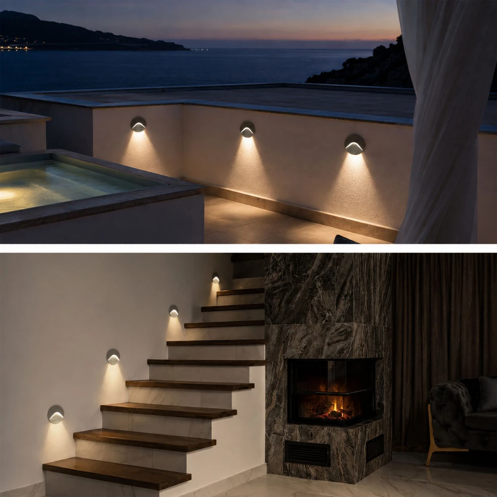 LED Φωτιστικό Διαδρόμου Εξωτερικού Χώρου D13cm Σκούρο Γκρι 3W 210lm 3000K IP65 - Path RD-2DG - LUCIDO