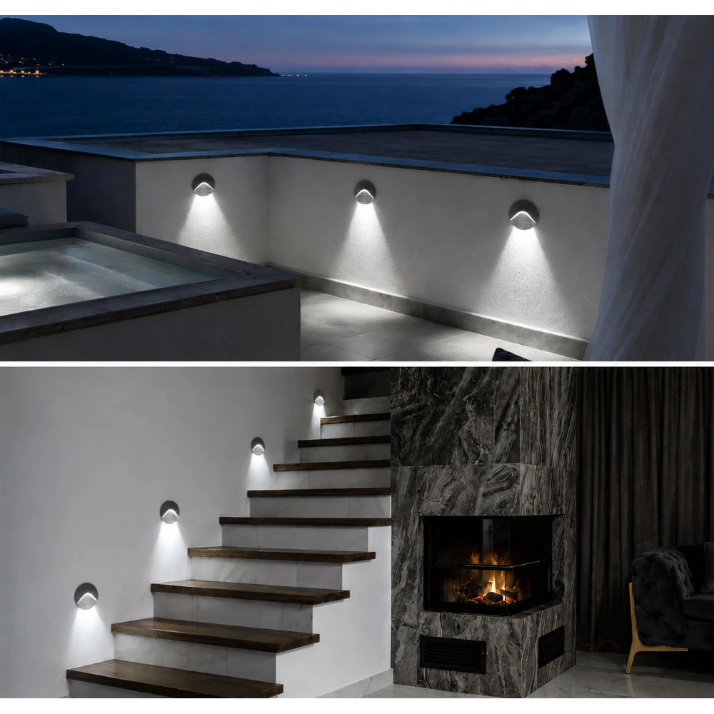 LED Φωτιστικό Διαδρόμου Εξωτερικού Χώρου D13cm Σκούρο Γκρι 3W 210lm 4000K IP65 - Path RD-2DG - LUCIDO