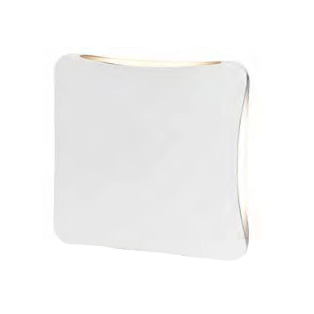 LED Απλίκα Εξωτερικού Χώρου σε Ματ Λευκό 16cm IP65 12W 3000K Flat - LUCIDO