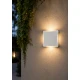 LED Απλίκα Εξωτερικού Χώρου σε Ματ Λευκό 16cm IP65 12W 3000K Flat - LUCIDO