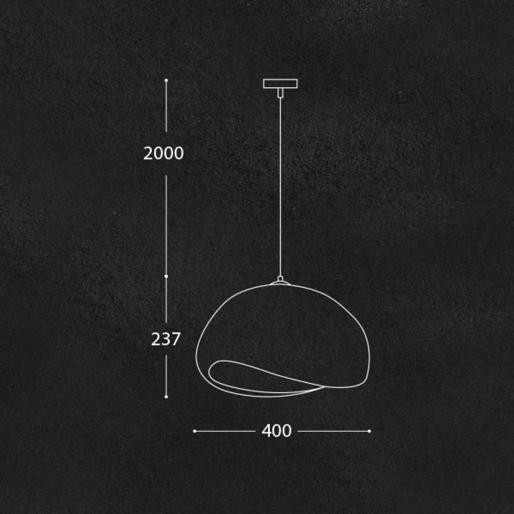 ΚΡΕΜΑΣΤΟ ΦΩΤΙΣΤΙΚΟ ΜΟΚΑ ΑΠΟ HDPE Ø40cm 1xE27 ΦΙΛΟΣΟΦΙΑΣ WABI-SABI - MUDCRAFT-A40 MK - LUCIDO