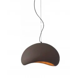 ΚΡΕΜΑΣΤΟ ΦΩΤΙΣΤΙΚΟ ΜΟΚΑ ΑΠΟ HDPE Ø60cm 1xE27 ΦΙΛΟΣΟΦΙΑΣ WABI-SABI - MUDCRAFT-A60 MK - LUCIDO