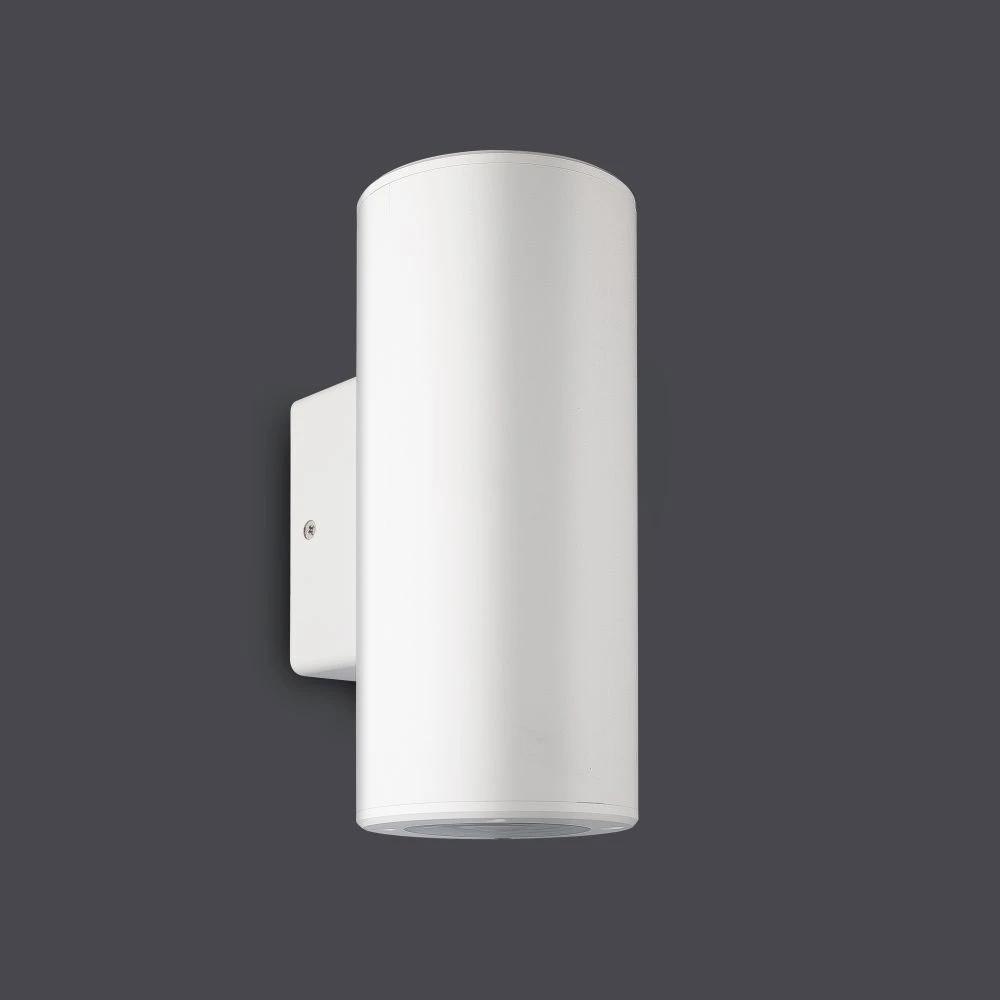 Επίτοιχο Φωτιστικό 22cm 2xGU10 IP65 Λευκό Ματ Rondo-2 - LUCIDO